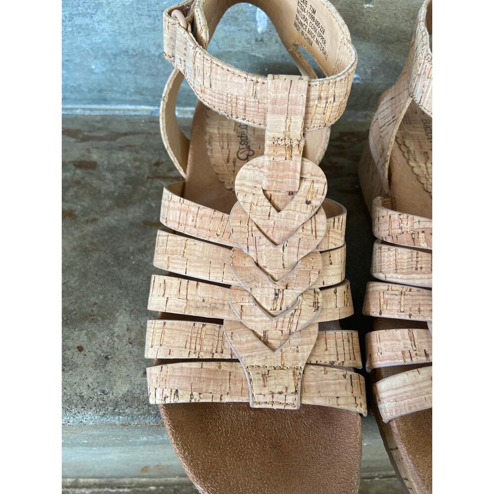 Baretraps Nickie natural cork gladiator style wedge sandal - Picture 6 of 11